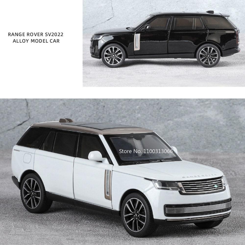 1:32 Land Rover Range Rover SV2025 Models Cars Toys Rubber Tires with Light Music Vehicle 6 Doors Opened Car Kids Festival Gifts