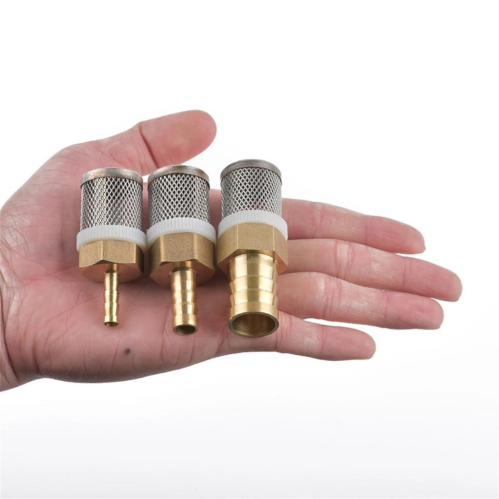 1/2" Thread Stainless Steel Mesh Hose Micro-filter Kit 4mm-20mm Garden Irrigation Car Wash Aquarium Fish Tank Water Filters 5Pcs