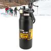 Rustless Steel Thermal Mug Portable Carry Handle Leakproof Lid Water Bottle 1500ml Large Capacity Drink Cup Outdoor Sports