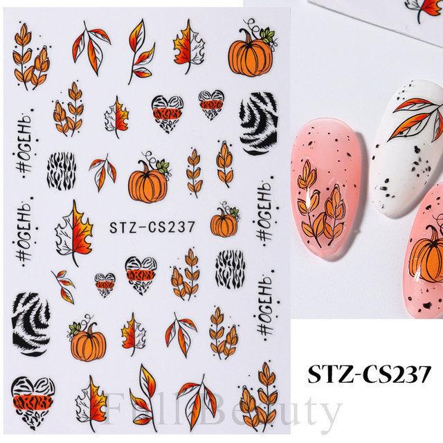 Nail Art Sticker Autumn And Winter Lace Sweater Flower Small Flower Branch Small Fresh Adhesive Nail Sticker