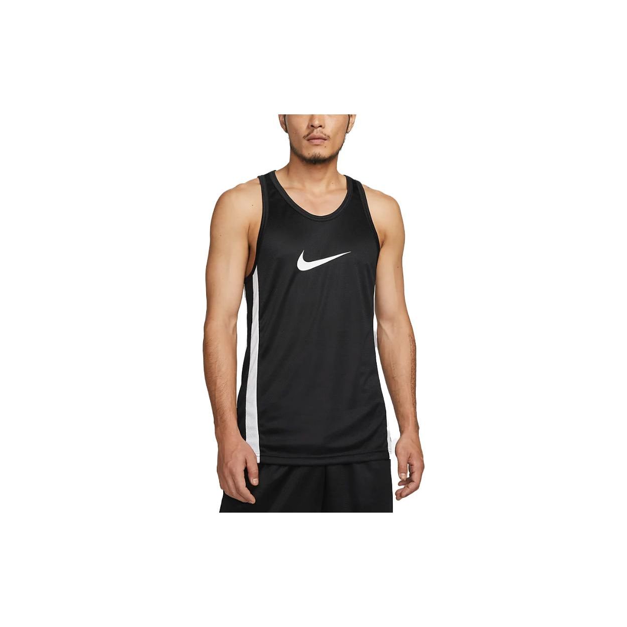 

Nike Танк-топ для баскетбола с круглым вырезом и принтом логотипа, мужской, топы, черный DV9968-010 M