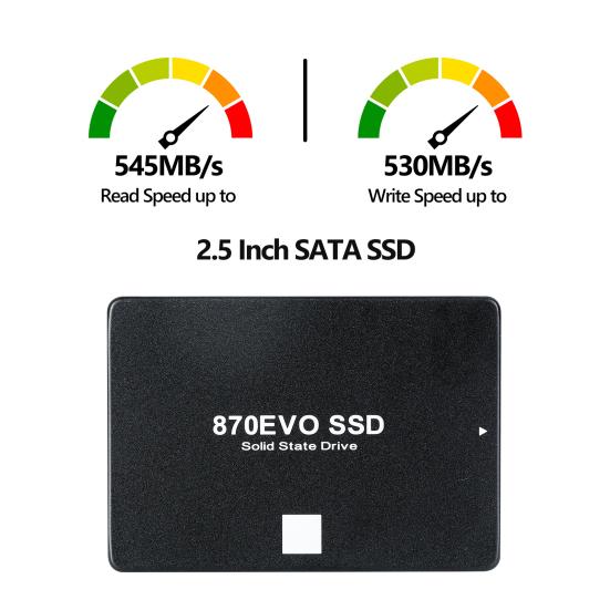 1/2/4TB 870 EVO SATA 3 2.5-inch SSD Speed Up To 545MB/s Read 530MB/s Write PC Desktop Laptop Internal Solid State Drive Computer Accessories
