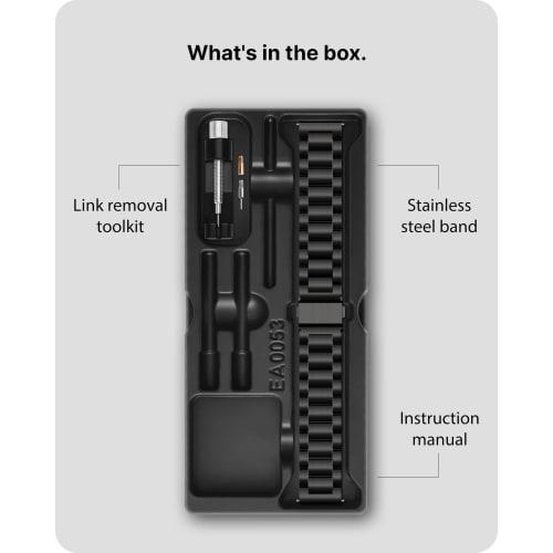 Fullmosa Stainless Steel Watch Band, 18mm, 20mm, 22mm, 24mm Replacement Band, Metal Band Strap, Business Style, Includes Replacement Strap Adjustment