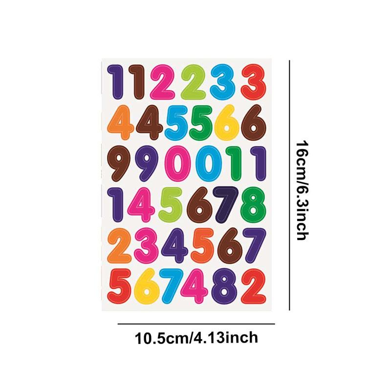 10 Adet/Set Çocuk Sticker Oyuncakları Renkli Sayı Harf El Yapımı Kendin Yap Dekoratif Çıkartmalar Çocuk Doğum Günü Çocuk Bayramı Hediyeleri TMZ