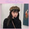 Leopard Beret Print Hat For Women Men Winter Fall Warm And Stylish Retro