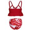 Summer Girls Hot Spring Swimsuit Flouncy Split Body Leisure Swimsuit
