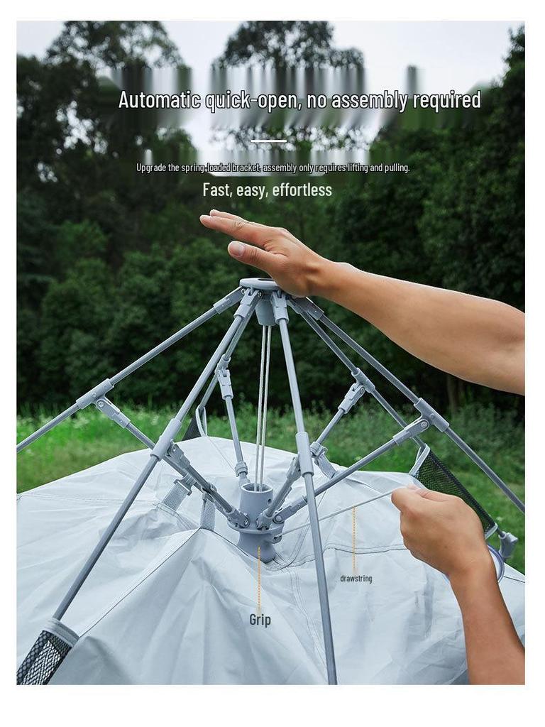 Mountain Guest Quick-Open Three-Sided Mesh Beach Tent