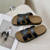 Sandali Casual a Punta Aperta Slip-On Scarpe a Ciabatta Piatte Comode Leggere Traspiranti Suola in Gomma Calzature Estive per l'Uso Quotidiano