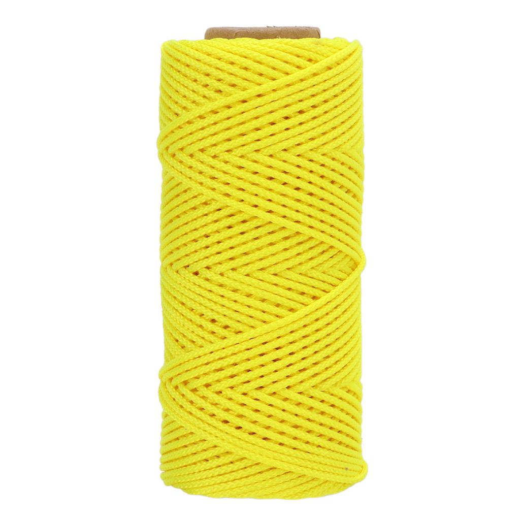 Tauchspule Leinenersatz Verschleißfest Unterwasser Finger-Spule Rolle Runde Leine Fluoreszierend Gelb 46m 50,3yd