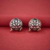 S925 Sterling Silver Daikokuten Inlaid Spacer Beads for DIY and Cultural Accessories