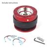 Aluminum Car Auto Steering Wheel Quick Release Hub Adapter Snap Off Boss Kit Car Accessories With Logo or Not Logo