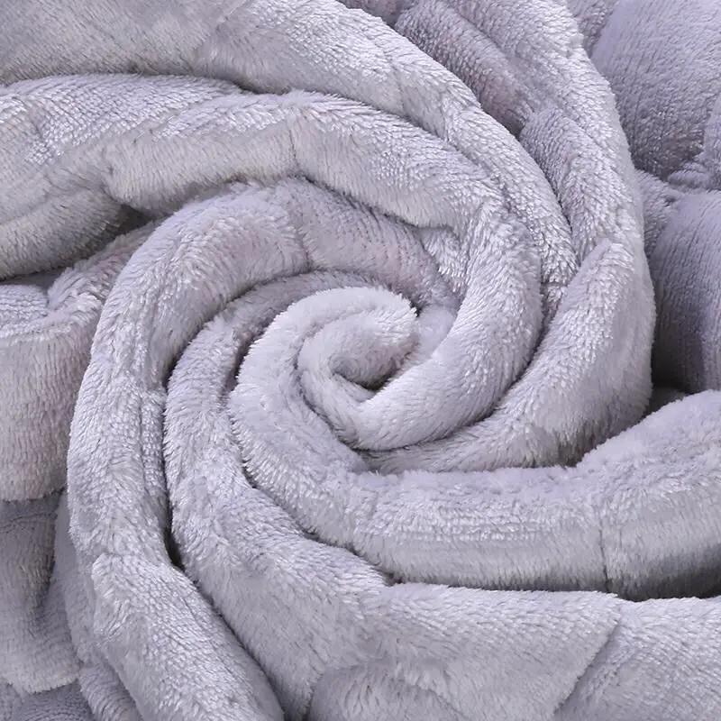 Solid Color Red Soft Thicken Flannel Quilted Sofa Towel Warm Plush Sofa Cover Anti-slip Couch Covers for Sofa Floor Mat