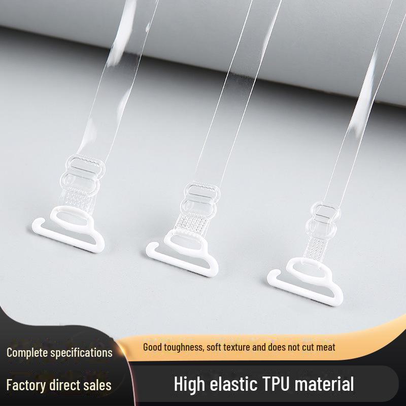 Plus Size Bra with Large Hooks, Frosted Wide Straps, Invisible Straps, and Transparent Strapped Underwear