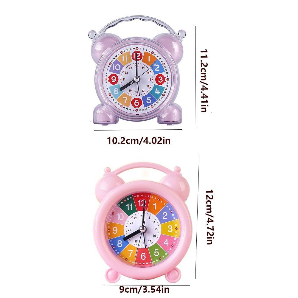 Early Education Children Desktop Clock Silent Table Alarm Clock  Bedroom Bedside