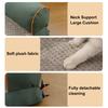 Orthopedic Dog Bed Fluffy Cat Bed with Neck Bolsters Non-Slip Bottom Thermal Plush Pet Couch Bed with Removable Washable Cover for Cats And Dogs