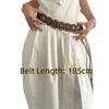 Metal Rivets Rivet Belt Genuine Leather Look Waist Belt Vintage Wide Belt