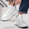Lace-Up Men Elevator Walking Shoes All-match Increase Male Sneakers Genuine Leather Men Casual Shoes High Quality Men's Footwear