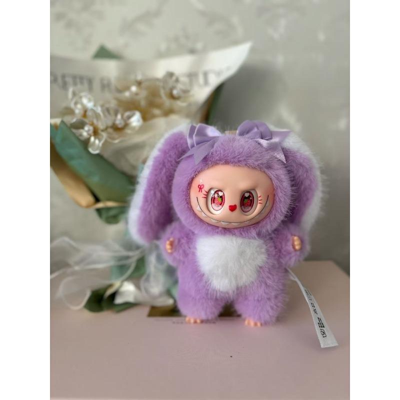 Cute Cute Vinyl Pull Bunny Plush Toy Doll Bunny Bag Pendant Doll