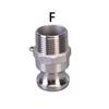 304 316L Stainless 1/2" 3/4" 1" 1.5" 2" BSP Female Male Camlock Fitting Adapter Barb Quick Disconnect For Hose Pump Homebrew