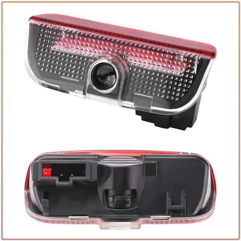 2 Peças/conjunto Luz de Boas-Vindas para Porta de Carro Lâmpada Projetora LED Luzes de Cortesia Para Volkswagen B6 B7 B5 Golf Polo Tiguan Passat EOS Scirocco Jetta MK6 Octavia