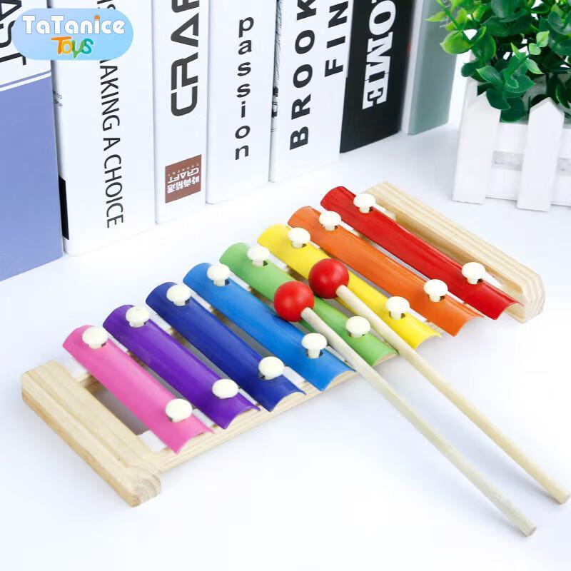 TaTanice Kids' Wooden 8-Note Xylophone