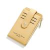 Foldable Faux Leather Card Wallet (Yellow) Slim Card Wallet