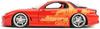 Jada TOYS JADA TOYS Mini Car Size ORANGE MAZDA Fast Furious 1/24 FAST&FURIOUS JULIUS'S RX-7 &