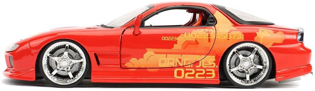Jada TOYS JADA TOYS Mini Car Size ORANGE MAZDA Fast Furious 1/24 FAST&FURIOUS JULIUS'S RX-7 &