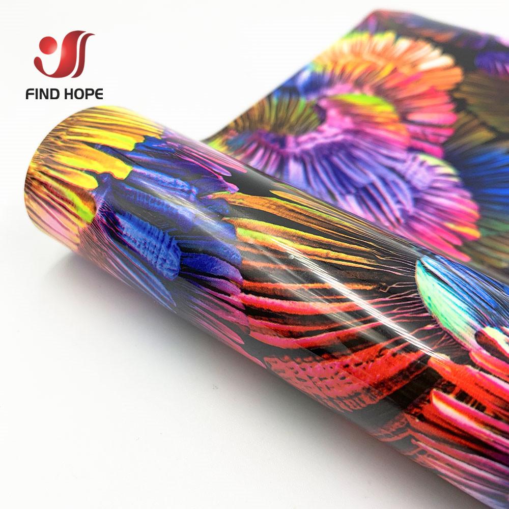 50cmx100cm Multicolor TPU Heat Transfer Vinyl Film Heat Press Machine Iron On Tshirts HTV Printing Roll DIY Clothing Hats Decor
