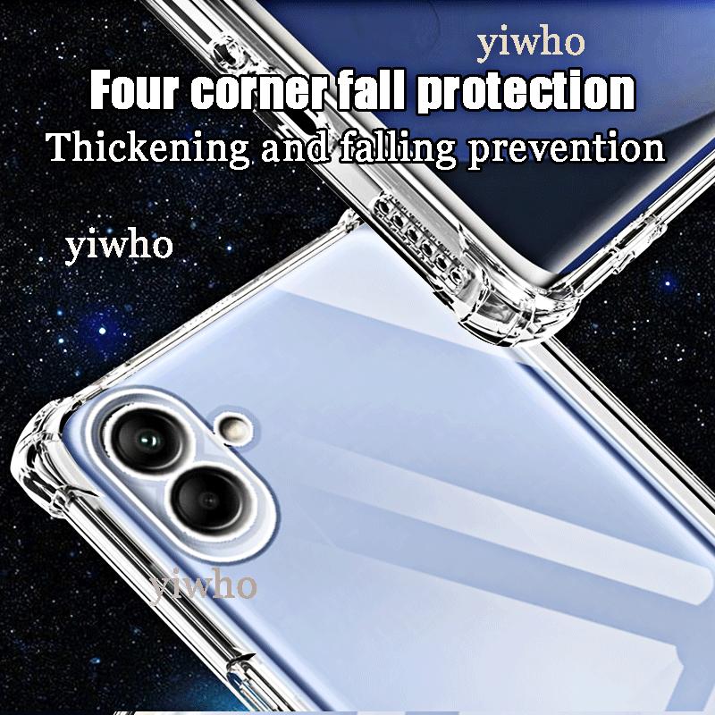 Luxury Clear Soft Silicone Case for Samsung Galaxy A04e Shockproof Transparent A04 E A 04e 6.5" A042F Phone Cases Back Covers
