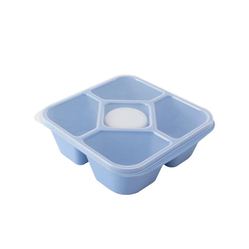 Reusable Wheat Straw Snack Box for Kids and Adults for Home Snack Storage Crisper Refrigerator Fresh Box Lunch Containers