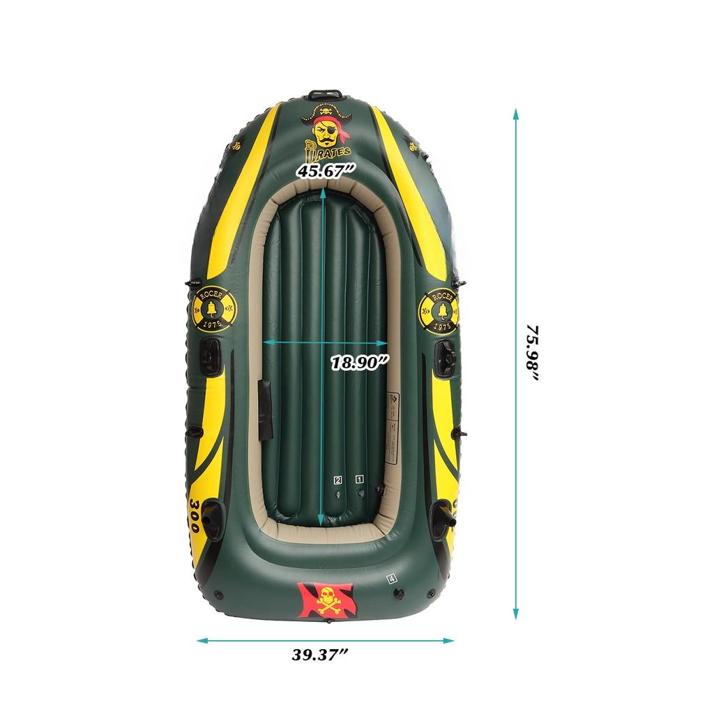 

Надувная лодка для рыбалки на 2 человека, 3-слойная, ПВХ, 180 кг, 110 Шелковая ламинированная байдарка, Гребная каноэ, Грузоподъемность Спорт Гонки ПВХ Надувная лодка