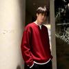 Men's Spring/Autumn 2025 Round Neck Double-Layer Knit Sweater Top
