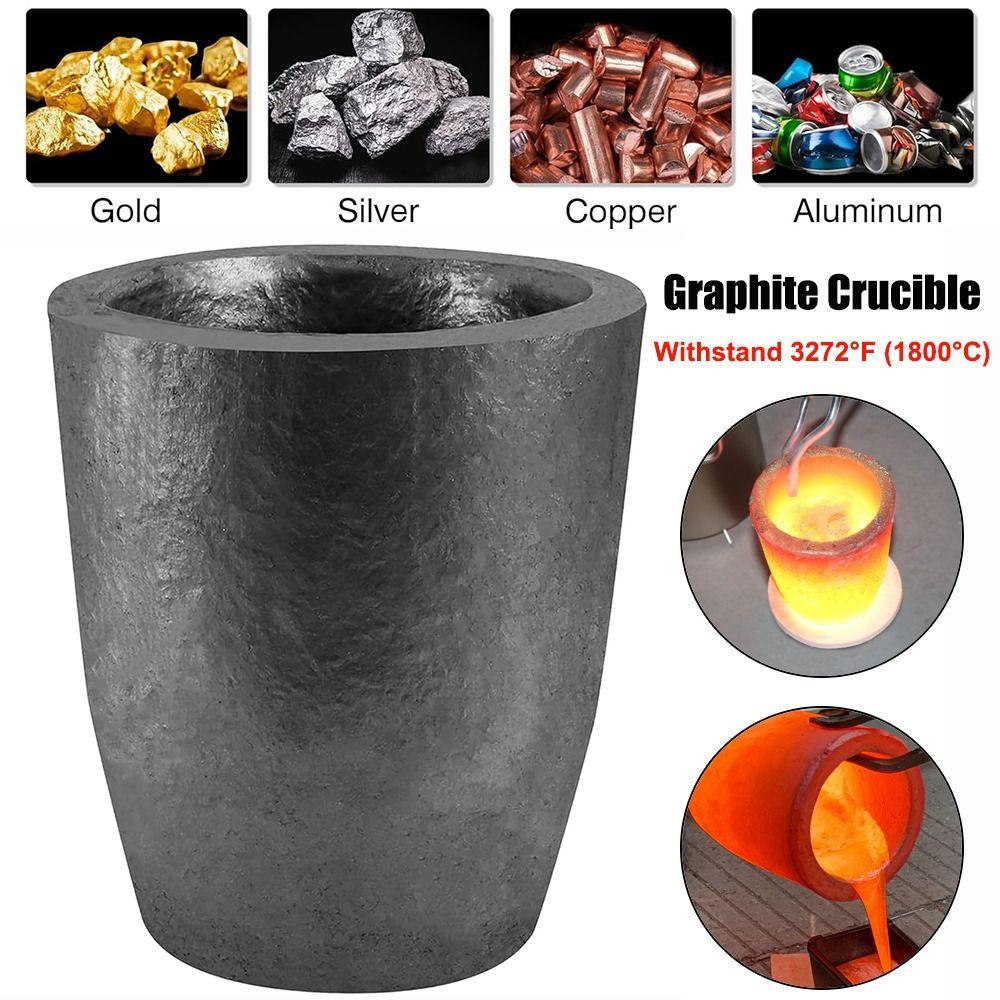 Small Graphite Crucible High Temperature Melting Metal Crucibles Melting Casting Refining