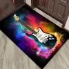 Colorful Guitar Nebula Rug for Music Rooms - Vibrant Design, Soft Material, Perfect for Musicians | Instrument Themed Decor