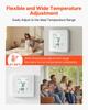 7-Day Programmable Thermostat, Home Thermostats for Heat Pump,Air Conditioner,Underfloor Heating, LED Screen with Backlight &