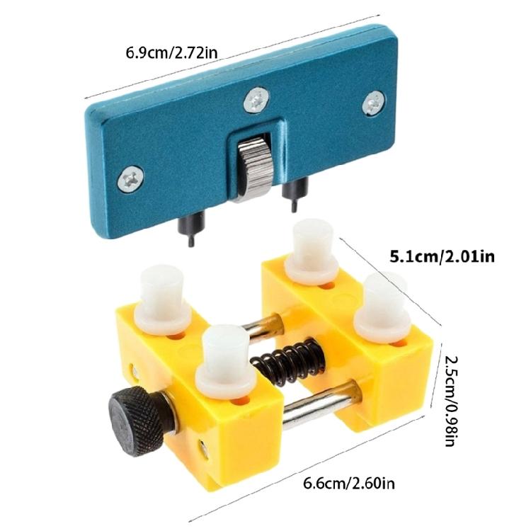 Watch Back Case Opener Holder Tool Set With Adjustable Jaws For Smoothly Battery Replacement And Repairing Work