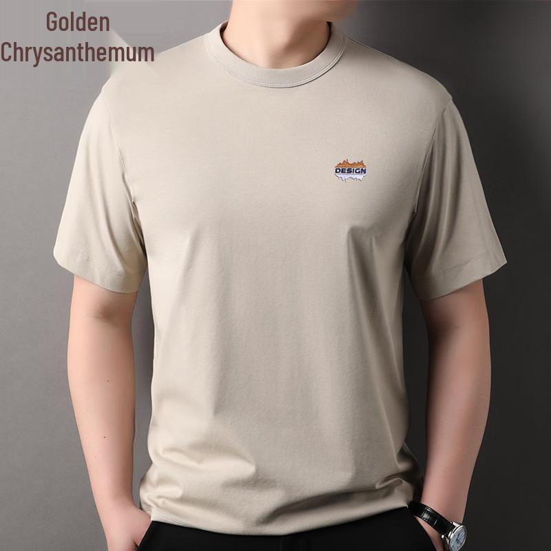 Men s Cotton Blend Cool-Feel Round Neck T-Shirt M