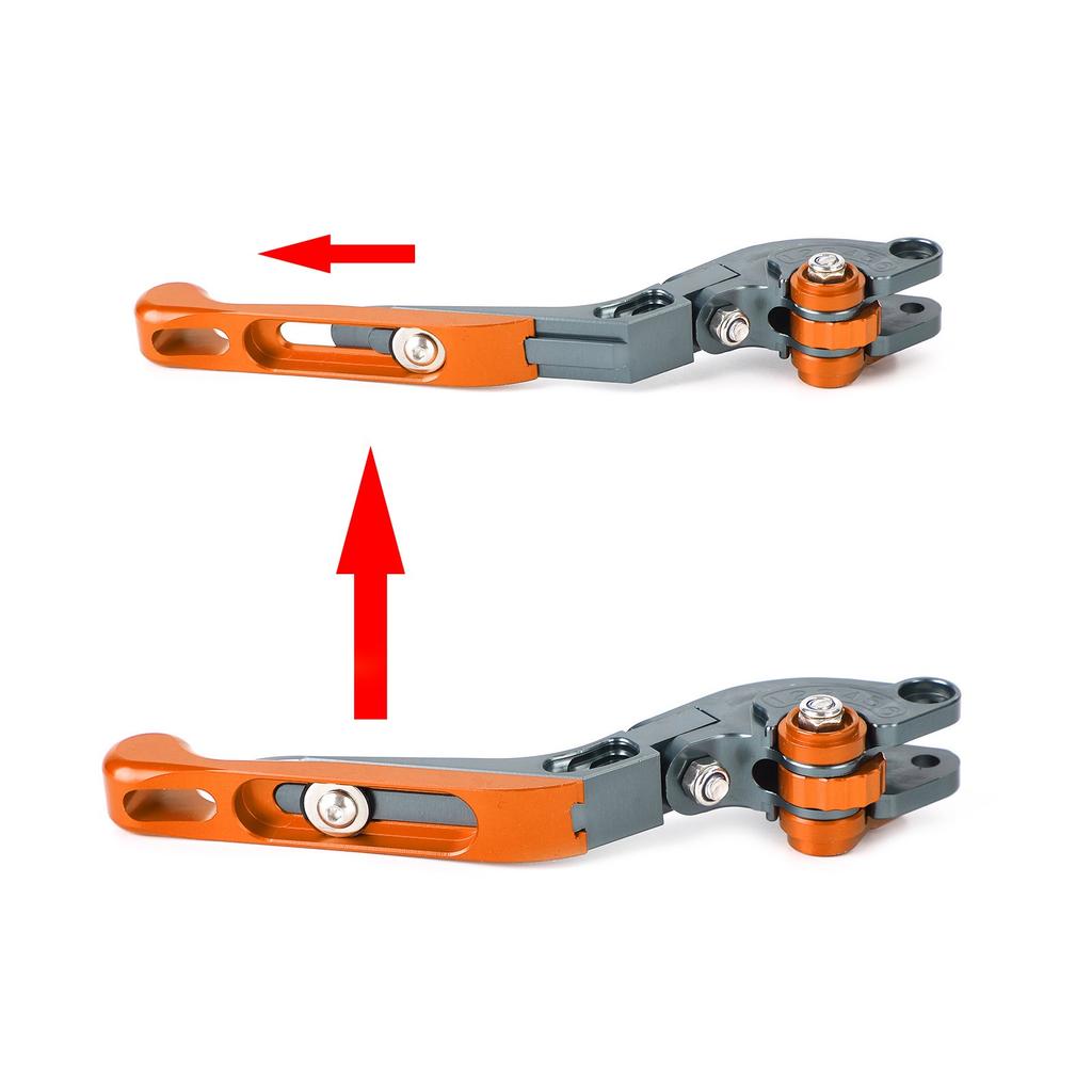 Adjustable Clutch Brake Lever Fit for YAMAHA XSR900 XSR900GP MT-09 24-25 Orange