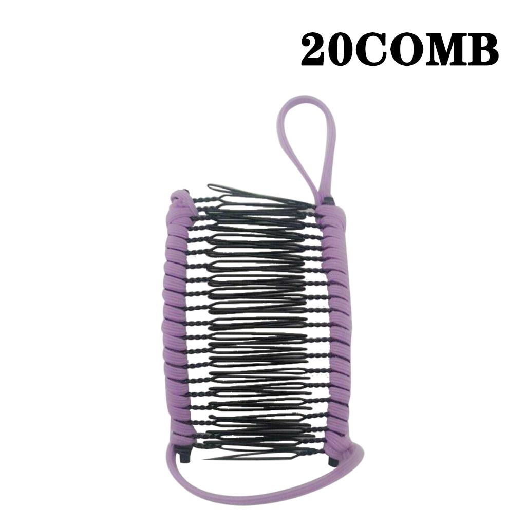 Kvinner vintage hårklemme julehårtilbehør Strekkbar banankam