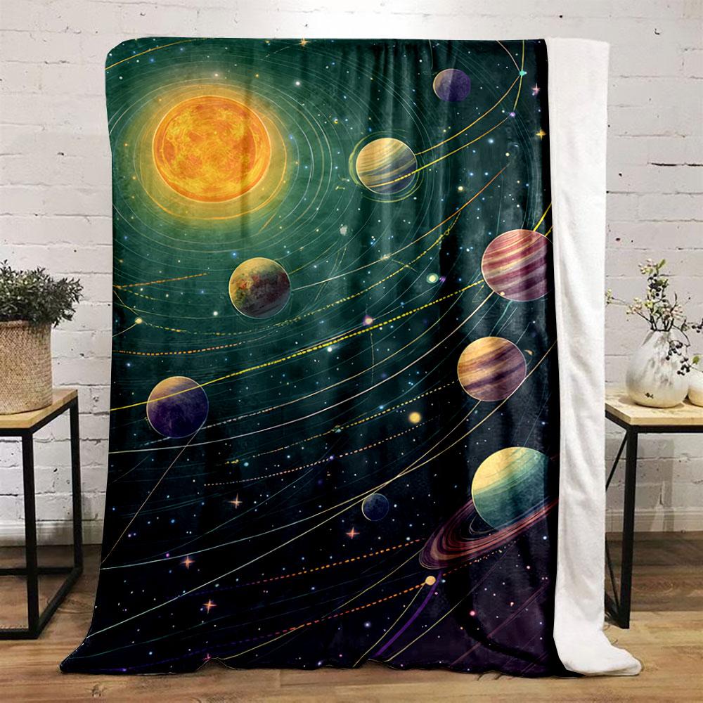 Solar System Blanket Design for All Seasons Blanket Lunch Break Throw Gift