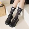 Sommer-Lolita-Socken für Mädchen im koreanischen Stil mit Spitze und Schleife, Prinzessinnen-Socken