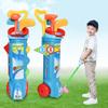 Parent-Boy Girl Golf Practice Fun Indoor Outdoor Sports Fitness Balls For Boy Girl Includes Balls Clubs Bases Flags