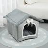 1PC Cat'S Nest House Type Winter Warm Small Dog Rabbit Nest Four Seasons General Purpose Can Be Disassembled And Washed Pet Nest