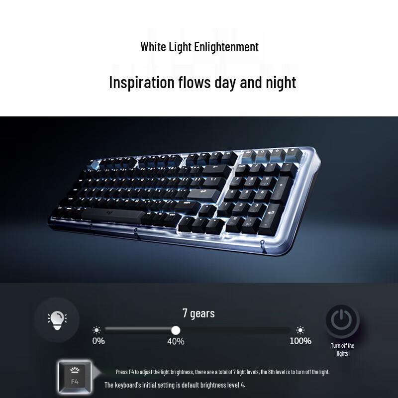 Logitech K98M Amber Series 98-Key Wireless Mechanical Keyboard
