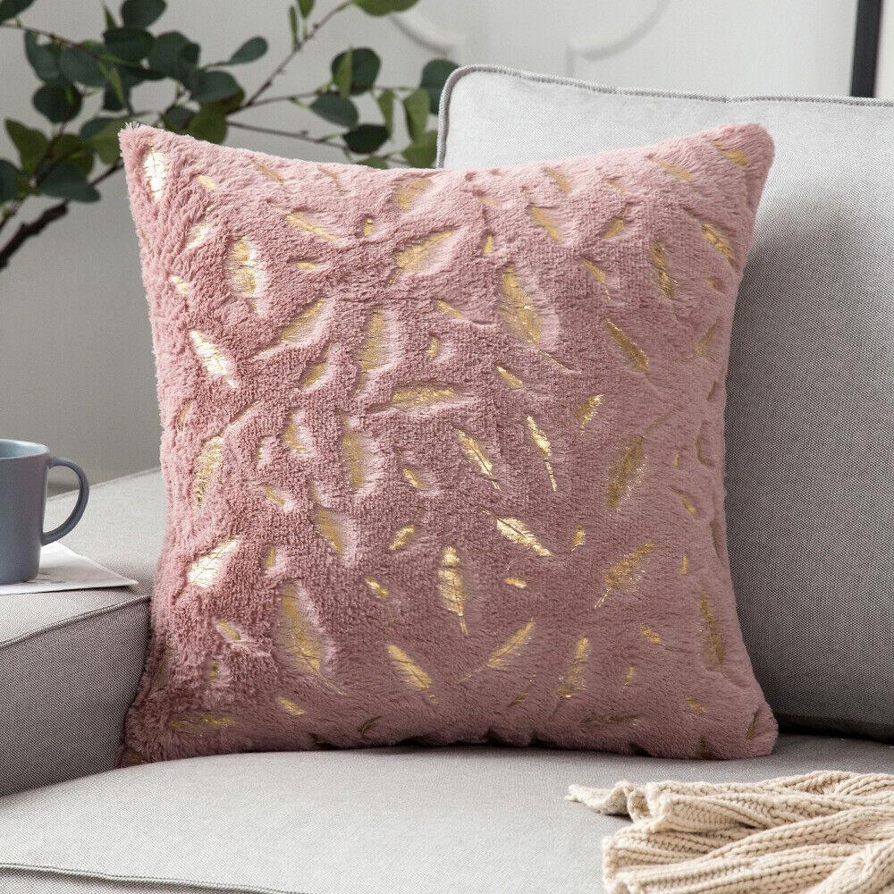 Plush Throw Pillow Covers 43x43cm Cushion Cover Luxury Couch Pillowcase  Home Office Living Room
