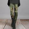 Kvinner Skinny Bukser Høst Vinter Vintage Etnisk stil Blomstertrykk Super Stretch Slim Fit Høy midje Dame Lange leggings Bukser Dameklær