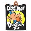 Dog Man Dogman And Friend Micro Coperte Picnic Flanella Biancheria da Letto Plaid Per Divano Letto Caldo Personalizzato Qualità Copriletto