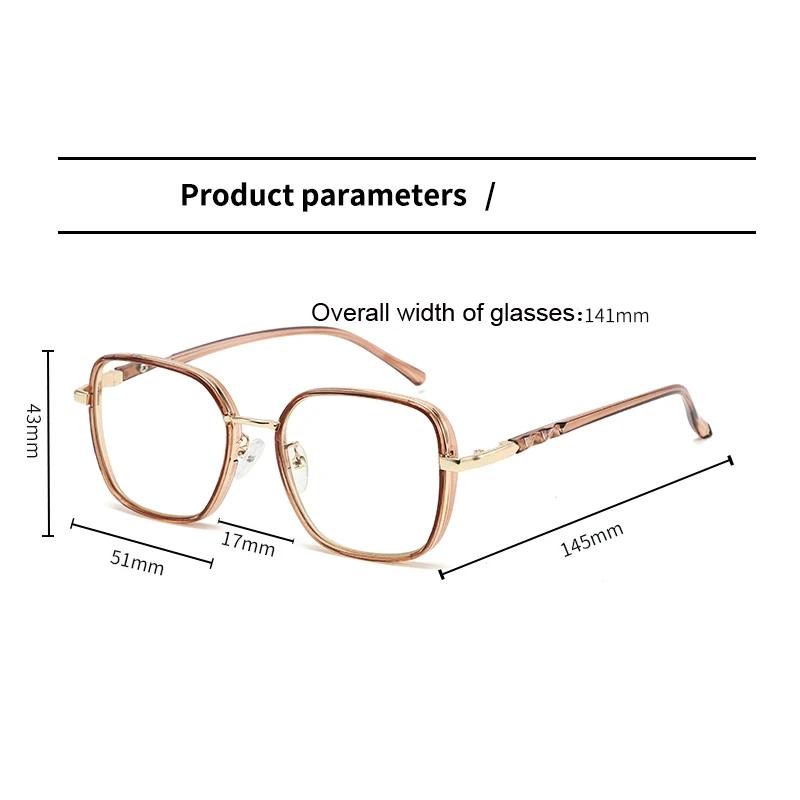 New Classic Large-Frame Anti-Blue Light Presbyopia Glasses Unisex TR90 Comfortable and Stylish Reading Eyewear +1.0 To +4.0