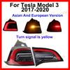 Led Tail Lights For Tesla Model 3 2017-2020 Rear Lamp Yellow Turn Signal Light Stop Brake Lamp Driving Fog Lamp Car Accessories